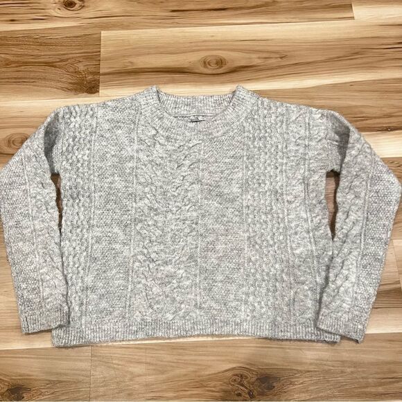 Sam Edelman Grey Knit Crewneck Sweater Women’s Small - Picture 1 of 4